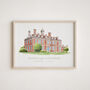 Personalised Wedding Church Watercolour Hand Drawn Sketch – Couple Gift, thumbnail 11 of 12