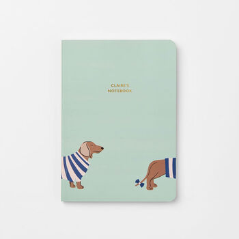 Personalised Dapper Dogs Softback Notebook, 2 of 6