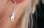 Sterling Silver Crab Claw Drop Earrings, thumbnail 1 of 3