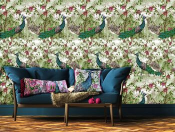 Iya Valley Love Story Peacock Wallpaper, 2 of 5