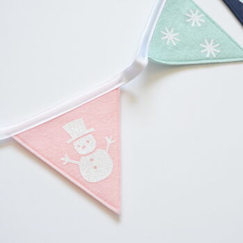 Christmas Pastel Snowman Bunting, 5 of 6