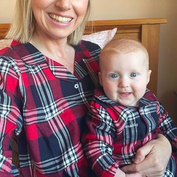 Personalised Name Tartan Pyjama Set, 2 of 3