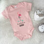 Flamingo Be Fabulous Personalised Jungle Babygrow, thumbnail 1 of 5