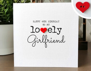 Personalised 18th Birthday Card For Special Girlfriend, Handmade Card, 2 of 4