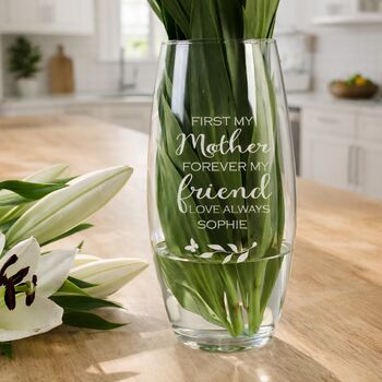First My Mother Forever My Friend Mothers Day Flowers Vase, 4 of 4