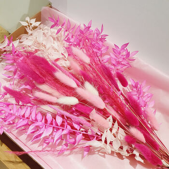 Luxury Pink Everlasting Dried Flower Bouquet, 3 of 3