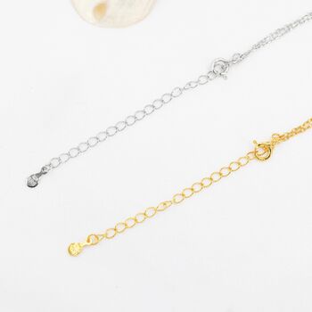Sterling Silver Daisy Flower Oval Pendant Necklace, 5 of 12
