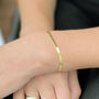 Snake Chain Bracelet In 18ct Gold Plated Vermeil, thumbnail 1 of 4