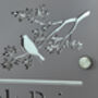 Personalised Bird In Tree Design House Acrylic Number Sign, thumbnail 4 of 5