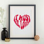 It Must Be Love Gallery Wall Print Unframed, thumbnail 2 of 3