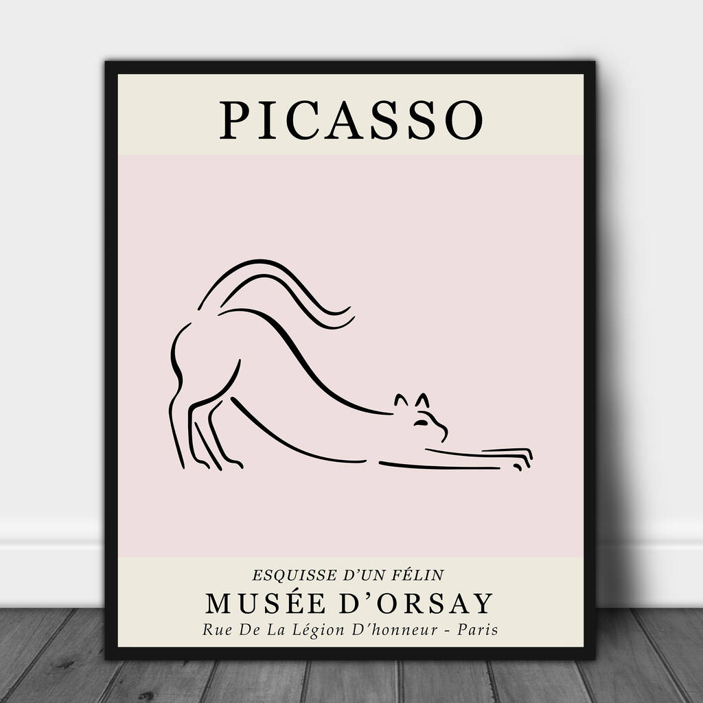 Picasso Cat Exhibition Print, 1 of 3