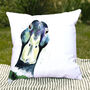 Inky Mallard Outdoor Cushion For Garden Furniture, thumbnail 5 of 9