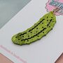 Green Pickle Glitter Resin Christmas Decoration, thumbnail 4 of 4