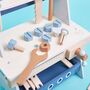 Personalised Wooden Tool Bench Play Set, thumbnail 3 of 4