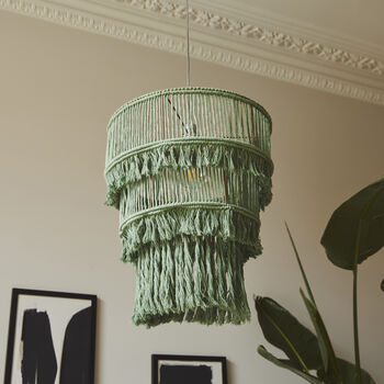 Recycled Cotton Three Tier Chandelier Shade, 2 of 9