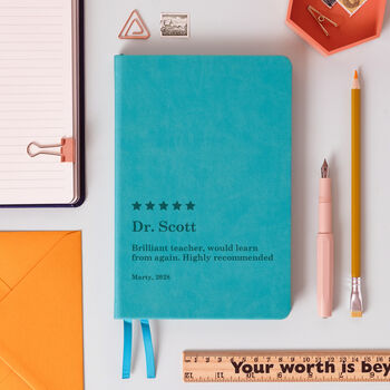 Highly Recommended Personalised Teacher Notebook, 9 of 12
