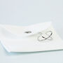 Sterling Silver Double Band Crossover Adjustable Ring, thumbnail 5 of 5