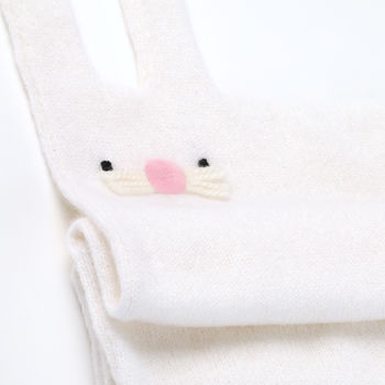 Cashmere 'Bunny' Baby Blanket With Personalised Name, 6 of 12