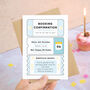 Personalised Birthday Booking Confirmation Card, thumbnail 2 of 10