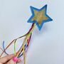 Gold Star Rainbow Ribbon Gift Wand, thumbnail 6 of 11