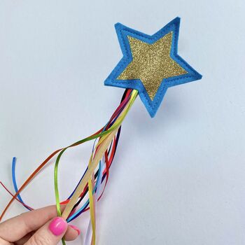Gold Star Rainbow Ribbon Gift Wand, 6 of 11