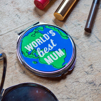 'World's Best Mum' Compact Mirror, 5 of 5