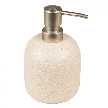 Speckled Beige Ceramic Soap Dispenser, 2 of 5