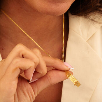 18ct Gold Skateboard Charm Necklace, 4 of 7