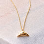 Parisian Croissant Necklace And Earring Gift Set, thumbnail 4 of 4