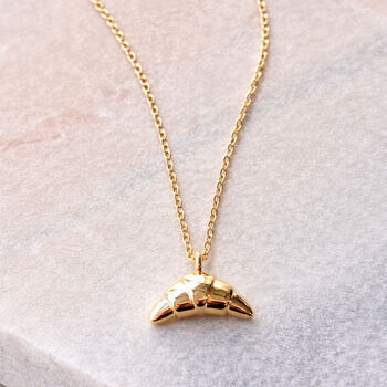 Parisian Croissant Necklace And Earring Gift Set, 4 of 4