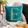 Personalised Floral Initial Cushion, thumbnail 2 of 6