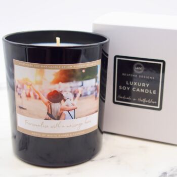 Personalised Photo Candle With Custom Message, 4 of 6