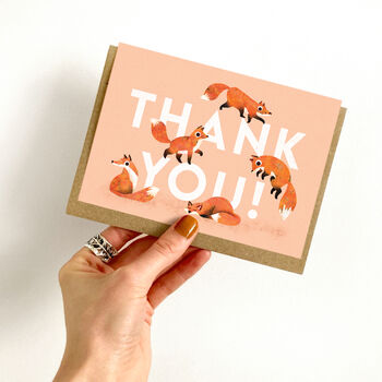 Fox Thank You Card, 2 of 4