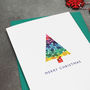 Bright Modern Christmas Tree Cards, thumbnail 2 of 3