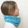 Childrens Knitted Lambswool Snood, thumbnail 1 of 5
