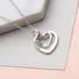 Personalised Mummy And Baby Heart Necklace, thumbnail 7 of 12