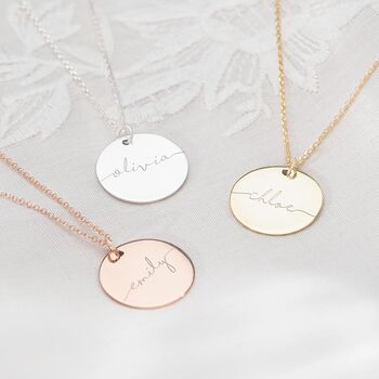 Sterling Silver Large Esme Personalised Name Necklace, 2 of 7