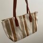 Personalised Stripe Tote Shoulder Beach Bag, thumbnail 3 of 5