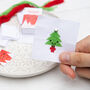 Kawaii Christmas Tree Mini Cross Stitch Kit, thumbnail 1 of 8