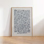 Can't Help Falling In Love Elvis, Song Lyrics Wall Art, thumbnail 6 of 9