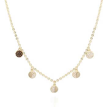 Lulu Moon Phase Necklace | 14 K Gold Plated, 3 of 6