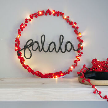 Fa La La Wreath Light, 3 of 10