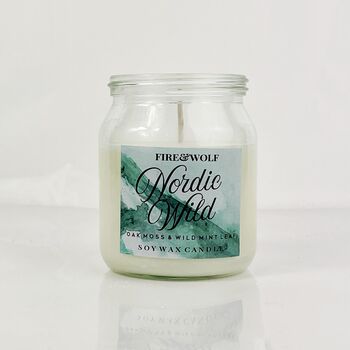 Nordic Wild Candle | Oak Moss And Wild Mint Leaf, 3 of 3