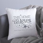This Home Believes Personalised Cushion, thumbnail 4 of 4