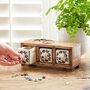 Hand Painted White Floral Ceramic Three Drawer Chest, thumbnail 1 of 8