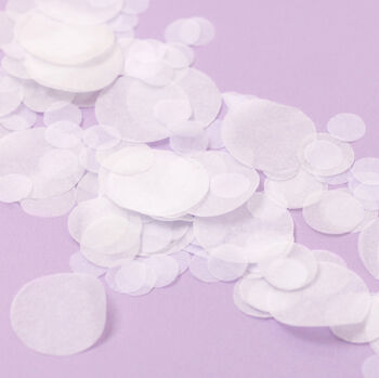 White Wedding Confetti | Biodegradable Paper Confetti, 4 of 5