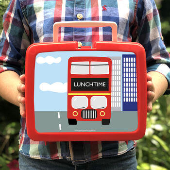 London Bus Personalised Lunch Box, 7 of 7