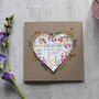 Save The Date Wildflower Seed Heart Card, thumbnail 3 of 5