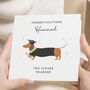 Personalised Funny Sausage Dog Graduation Card, thumbnail 1 of 7
