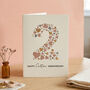 Love Hearts Cotton 2nd Anniversary Card, thumbnail 1 of 7